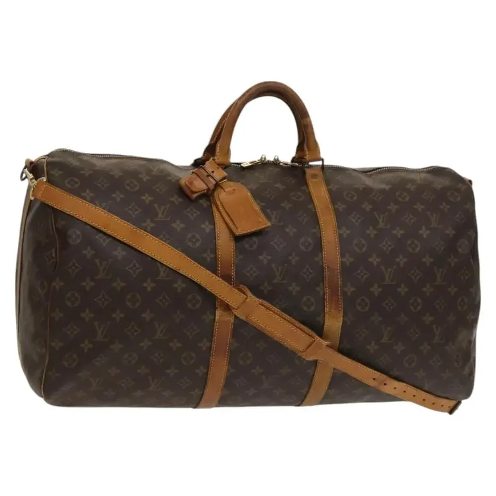 LOUIS VUITTON Monogram Keepall Bandouliere 60 Boston Bag M41412